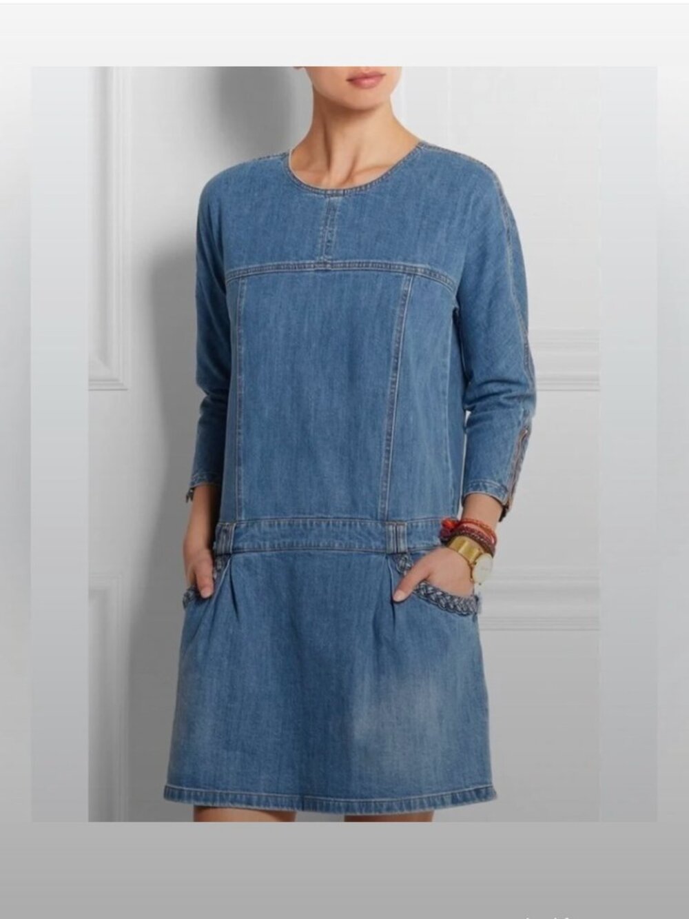 See by Chloe Blue Denim Dress - Long Sleeve -